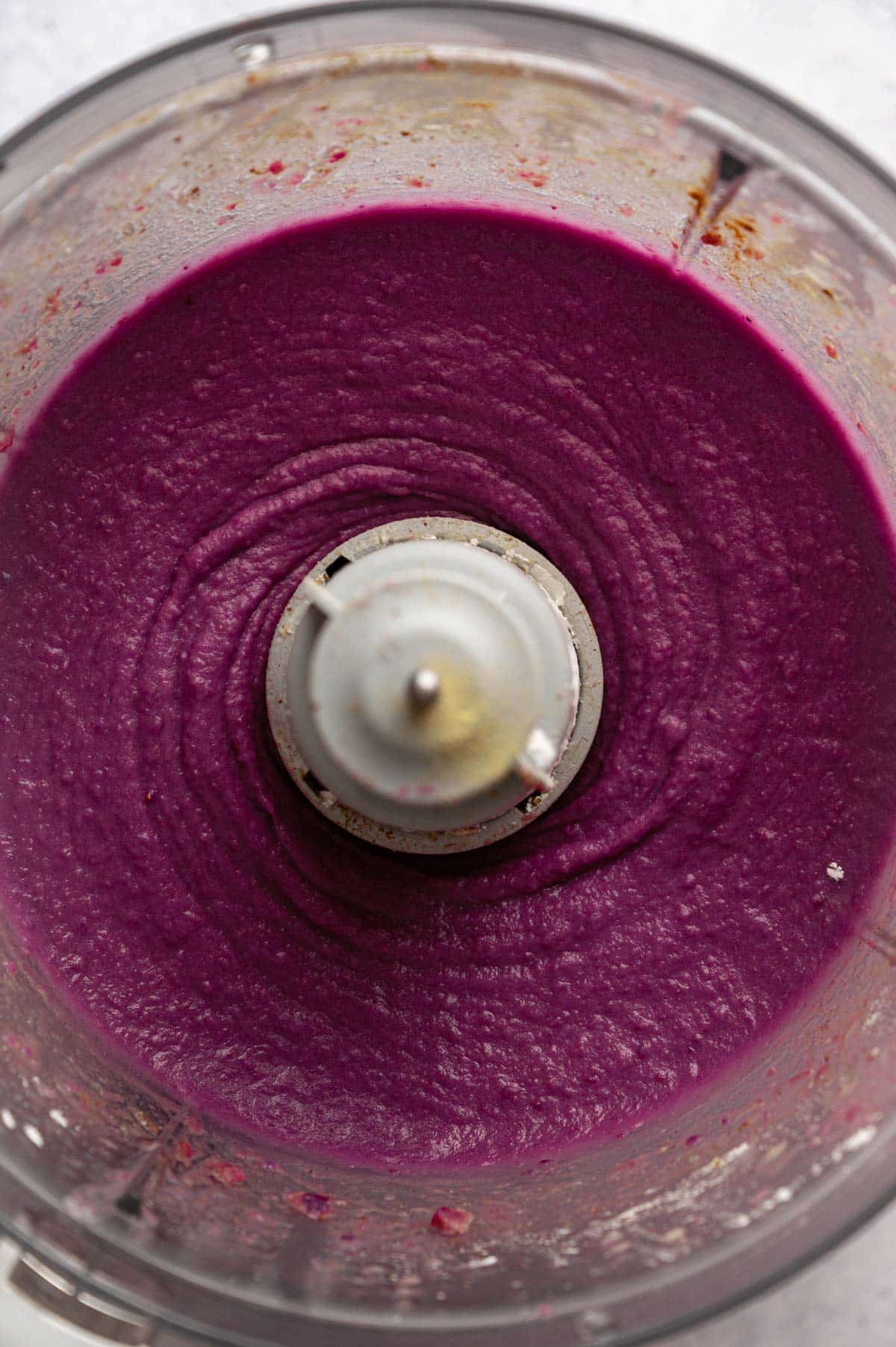 Fully blended sweet potato pie filling.